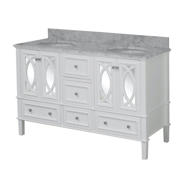 Winston Porter Brendale 60'' Free Standing Double Bathroom Vanity with